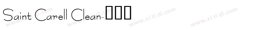 Saint Carell Clean字体转换